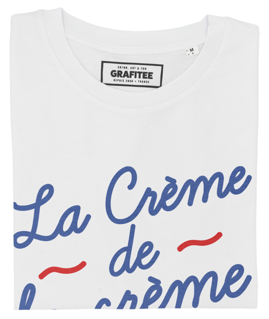 T-shirt La Crème blanc plié