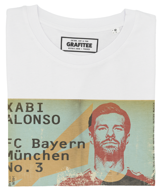 T-shirt Xabi Alonso Bayern blanc plié