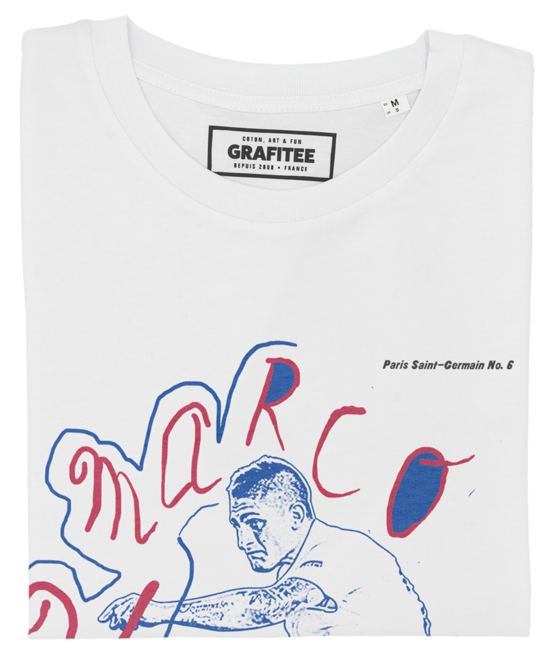 T-shirt Marco Verratti blanc plié