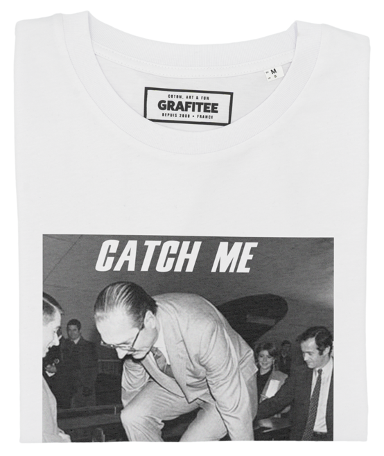 T-shirt Chirac Catch Me blanc plié
